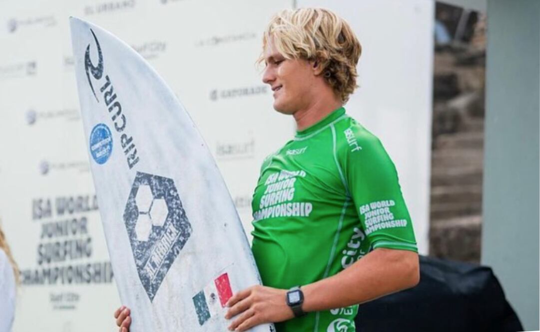 FOTO: ESPECIAL - El surfista mexicano Lucas Senkbeil gana la medalla de plata en Estados Unidos