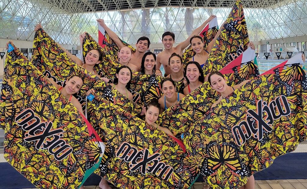 La Selección de Natación Artística puso en alto el nombre de México, sin el apoyo de la Conade. Foto: Nuria Diosdado