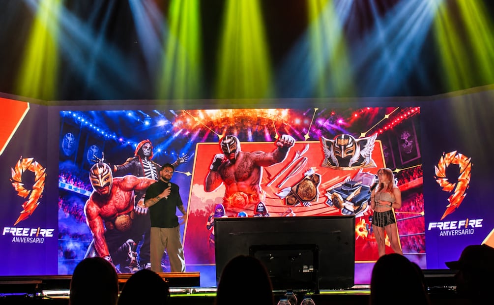 En el noveno aniversario de Free Fire se anunciaron colaboraciones especiales y el lanzamiento del anime del videojuego. Foto: Francisco Osorio / EL UNIVERSAL