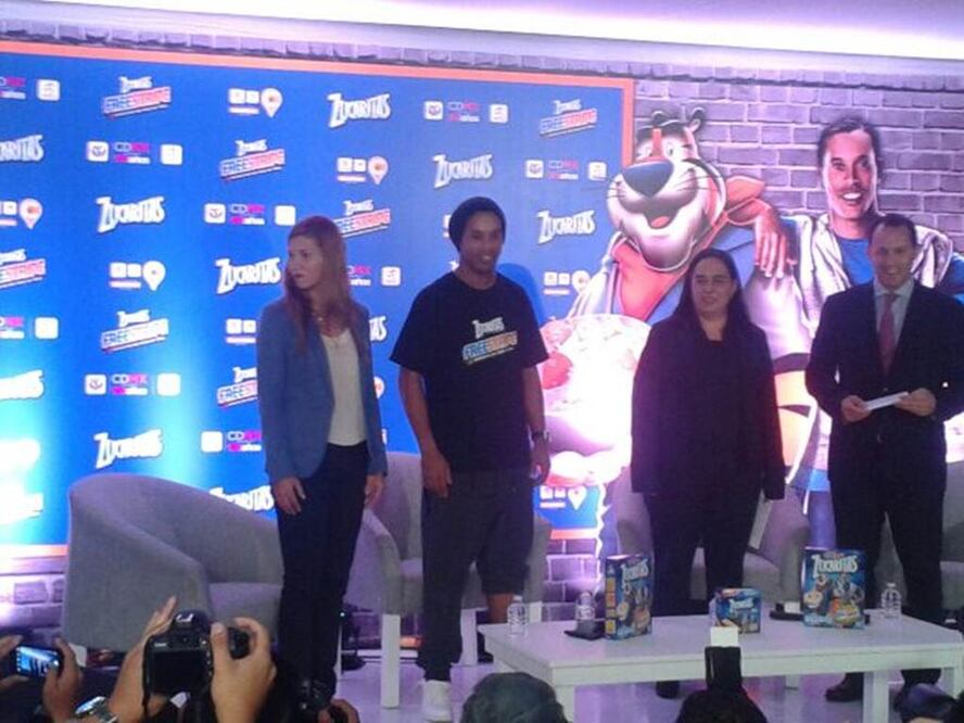Ronaldinho durante un evento público. Alfonso Morales