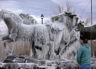 FOTOS: Tormenta Invernal congela el norte del país; prevén caída de nieve en seis estados