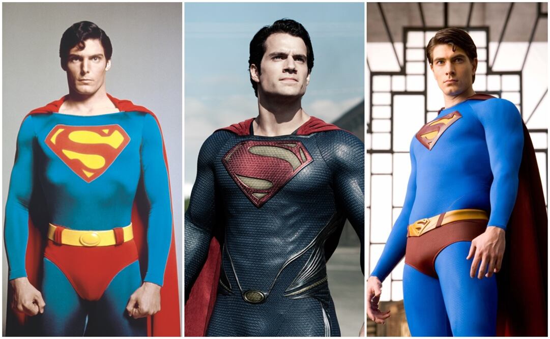 Christopher Reeves, Henry Cavill y Brandon Routh, entre otros se han puesto la capa roja. Fotos: Archivo