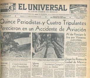 El avionazo en el que murieron periodistas en las elecciones de 1970