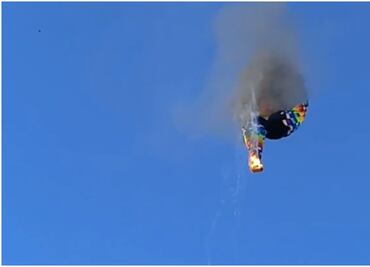 VIDEO: Entre llamas, se desploma globo aerostático en Brasil; reportan al menos 8 muertos