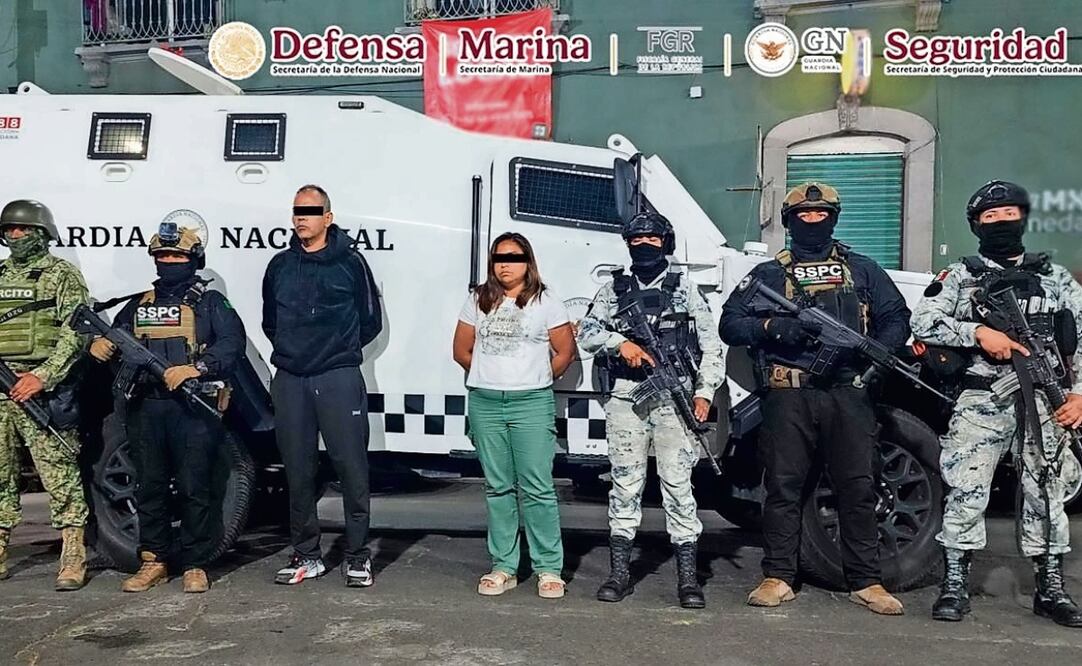 José Gregorio Lastra Hermida, El Lastra, y Dianeh “N”, fueron apresados el jueves en Cuajimalpa, en la Ciudad de México. Foto: Especial