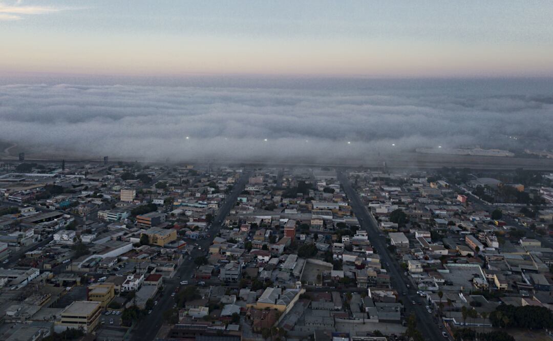 Neblina avanzando en Tijuana, Baja California Foto: Cuartoscuro/El Universal