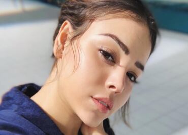 Danna Paola presume mascarilla de oro en Instagram y fanáticos enloquecen