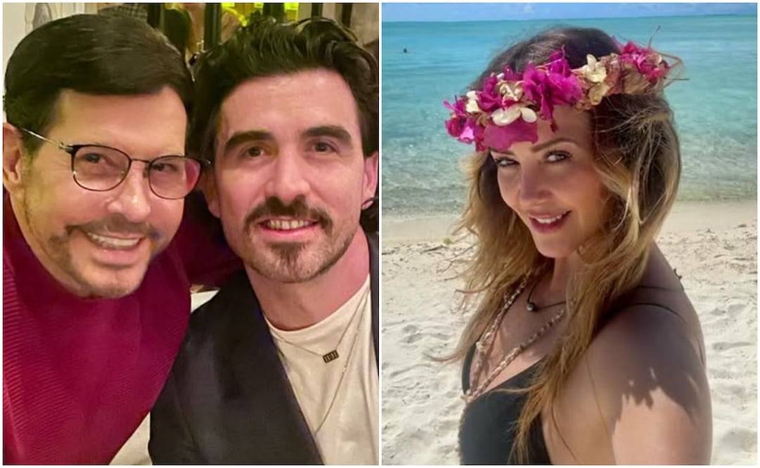 Pepillo Origel con su sobrino Luis Carlos, quien tiene un romance con la conductora Andrea Legarreta.