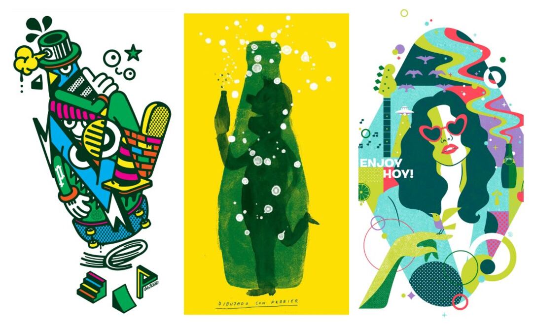Perrier inspira colección de moda, arte y diseño