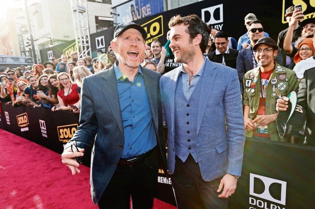 Ron Howard (director) y Alden Ehrenreich (el nuevo Han Solo) en la alfombra. Foto: REUTERS