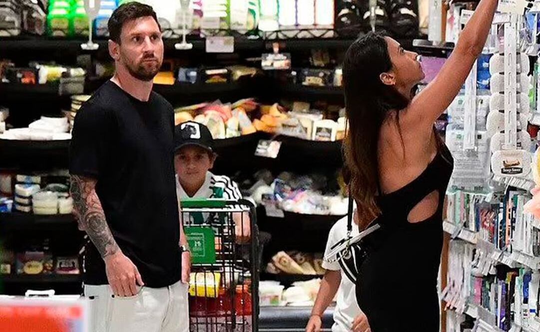 Lionel Messi fue al supermercado con su familia en Miami / Foto: Especiales