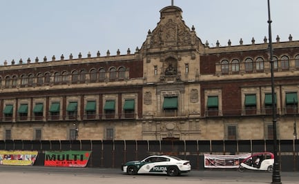 Tenemos la obligación de proteger el patrimonio, dice Sheinbaum sobre vallas en Palacio Nacional 