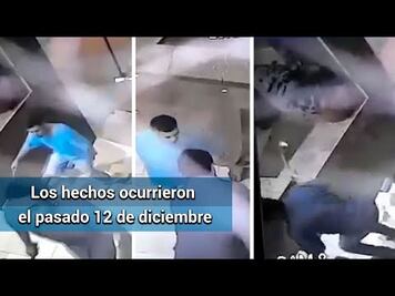 Captan en video a 2 sujetos que golpean y apuñalan a hombre en Guanajuato