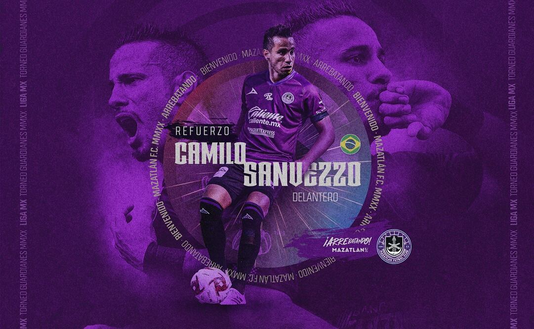 Camilo Sanvezzo es nuevo delantero del Mazatlán FC - FOTO: Twitter