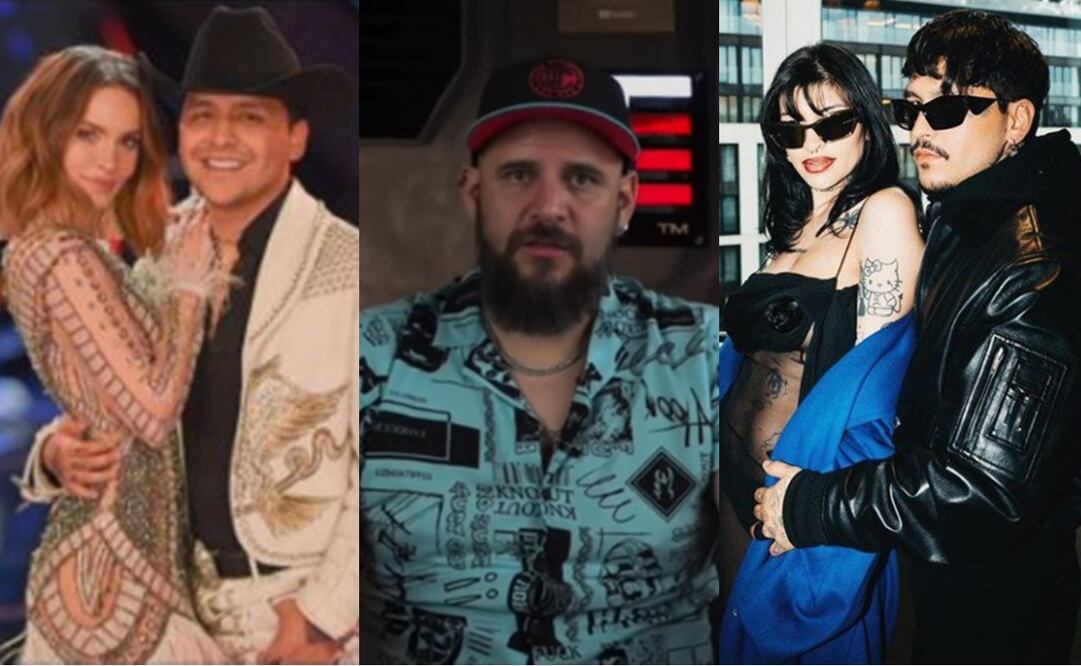 El Temach explota contra las ex de Christian Nodal. Foto: Captura de pantalla y redes