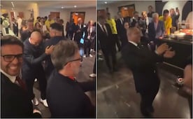 Leyendas de Brasil se burlan de Gianni Infantino en palco de la FIFA