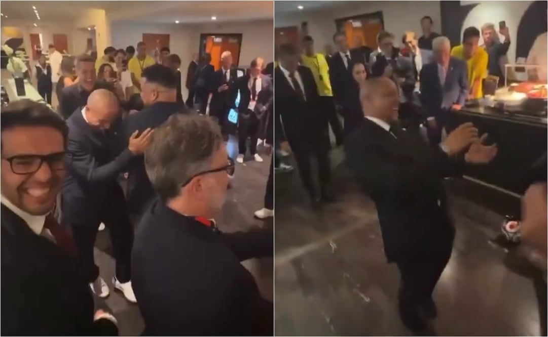 FOTO: ESPECIAL - Leyendas de Brasil se burlan de Gianni Infantino en palco de la FIFA
