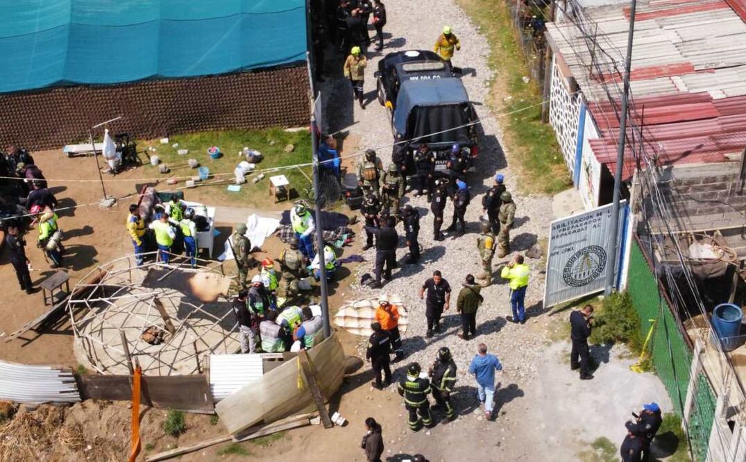 Cinco personas perdieron la vida y otras cinco preliminarmente se encuentran lesionadas, después que de qué un centro de rehabilitación para alcohólicos anónimos, se incendiara en San Miguel Topilejo, alcaldía Tlalpan, 24 de febrero de 2025. Foto: Juan Carlos Williams @JCWilliams54 /EL UNIVERSAL