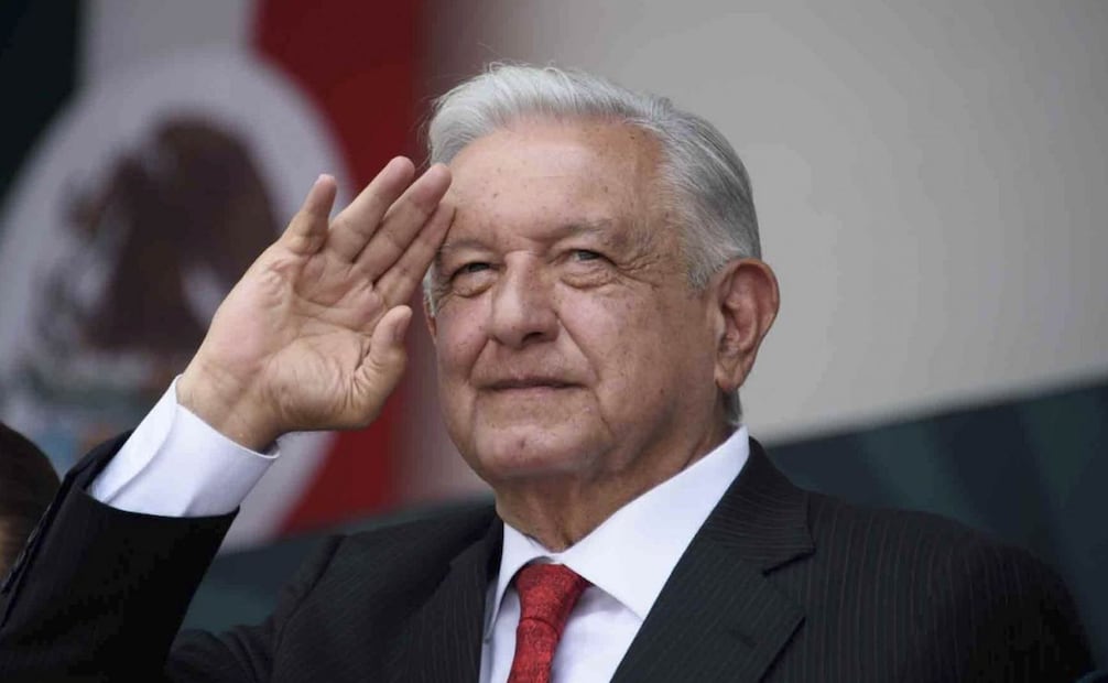 Andrés Manuel López Obrador, expresidente de México, durante el Desfile Cívico Militar para conmemorar el 214 Aniversario de la Independencia de México (16/09/2024). Foto: Presidencia