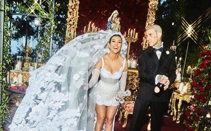 El vestido de novia de Kourtney Kardashian y su significado