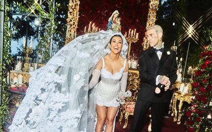 El vestido de novia de Kourtney Kardashian y su significado
