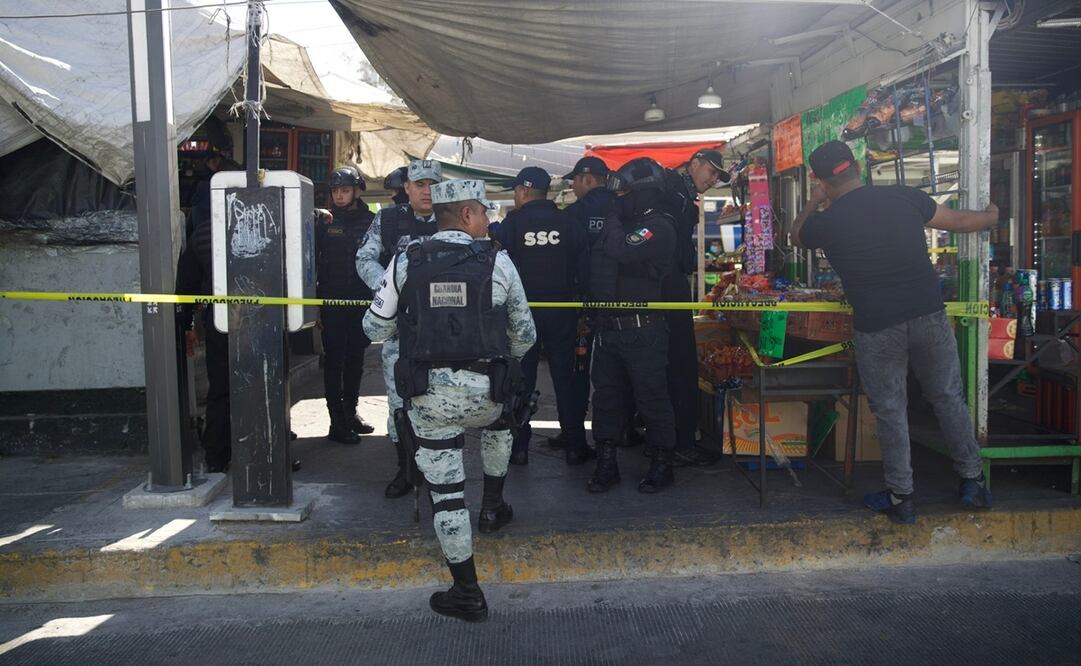 Guardia Nacional en el Metro. Foto: EL UNIVERSAL