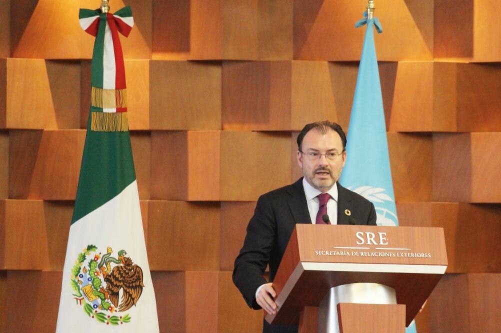 Luis Videgaray aseguró que México propone corresponsabilidad en el tema de combate a las drogas (LUIS CORTÉS. EL UNIVERSAL)