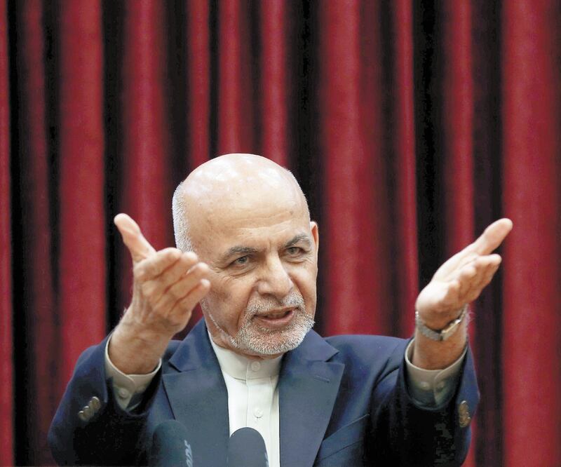 El mandatario de Afganistán, Ashraf Ghani, el pasado 1 de marzo, durante una conferencia de prensa en Kabul. Foto: ARCHIVO REUTERS