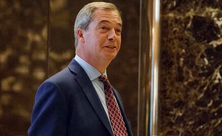 Impulsor del "brexit" sostiene reunión con Donald Trump 