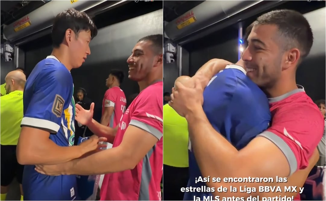 FOTO: Erik Lira comparte un gran momento con Son Heung-min previo al MLS vs Liga MX