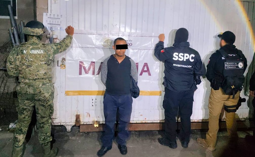 Además de la inhabilitación del túnel, elementos de la Secretaría de Marina arrestaron a Luis Fernando Garduño Pérez, relacionado con actividades de vigilancia, contrabando y tráfico de personas, vinculado al grupo delictivo “Los Salazar”. Foto: Especial