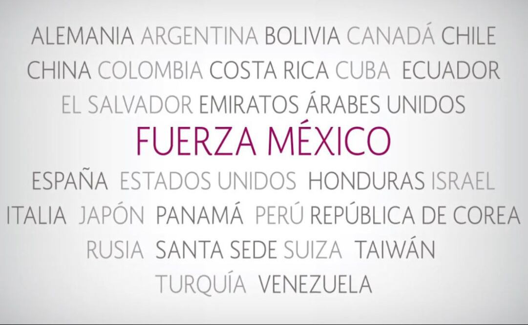 Video. México agradece ayuda de sus "amigos sinceros en todo el mundo"