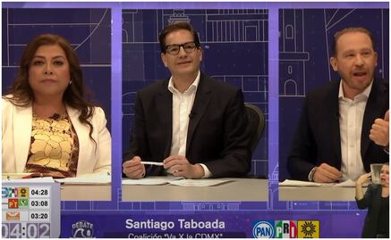 Así fue el primer debate CDMX 2024 entre Brugada, Taboada y Chertorivski