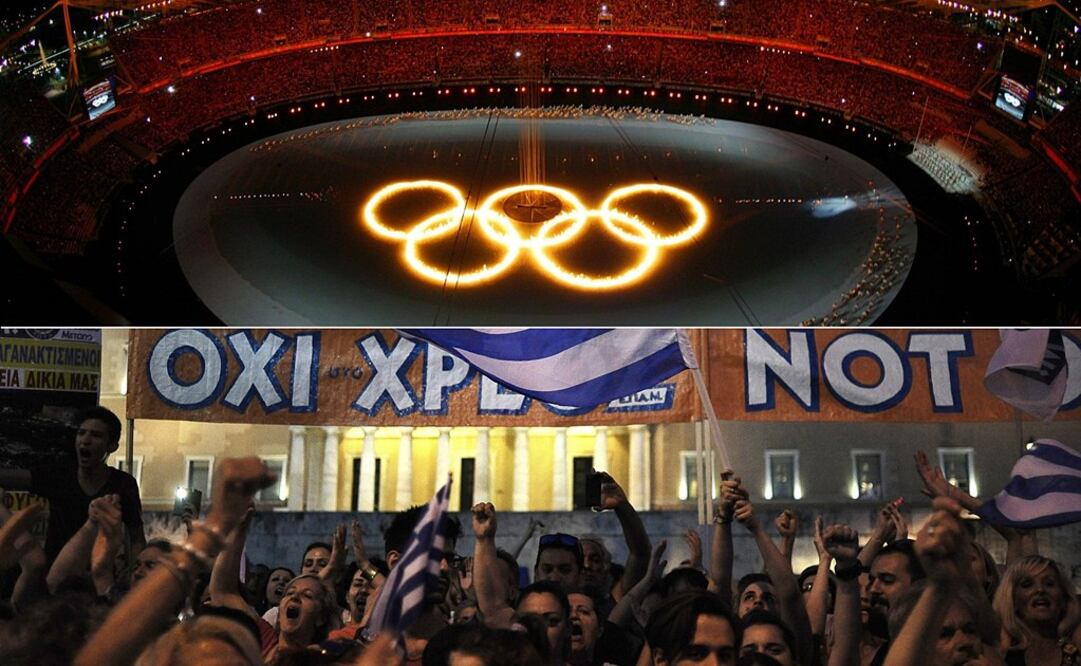 Grecia en conmovedoras fotos: del optimismo a la debacle