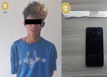 Cae venezolano acusado de robo de un celular en calles de Iztapalapa; amagó a su víctima con un cuchillo