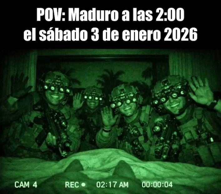 Memes de la captura de Nicolás Maduro. Foto: X