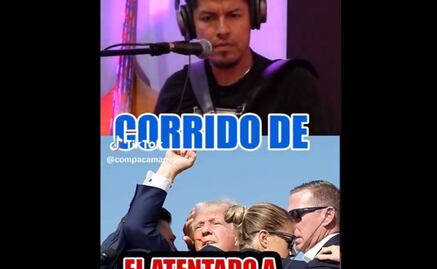 "Cuando le disparó fue y le pegó en una oreja": Mexicano compone corrido a Donald Trump, tras atentado
