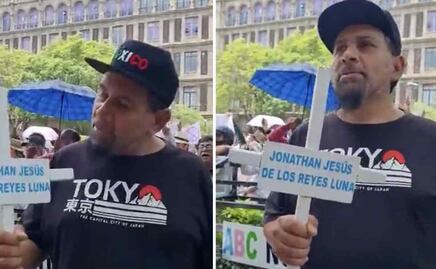 Manifestante contra SCJN destruye memorial a niños de Guardería ABC y usa cruces de armas