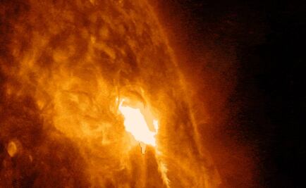 NASA capta imágenes de una erupción solar