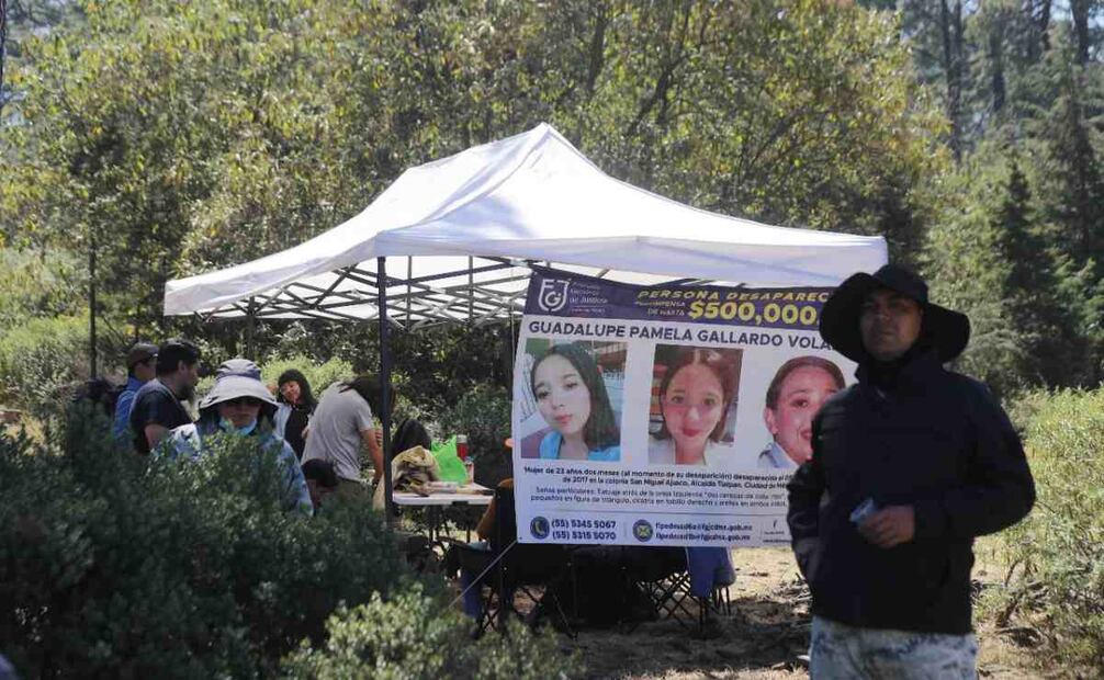 Búsqueda de Pamela Gallardo Volante en zona boscosa de Tlalpan. Foto: Juan Carlos Williams. EL UNIVERSAL