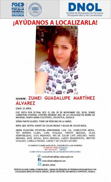 Durante noviembre se reportaron 31 desaparecidos en Oaxaca