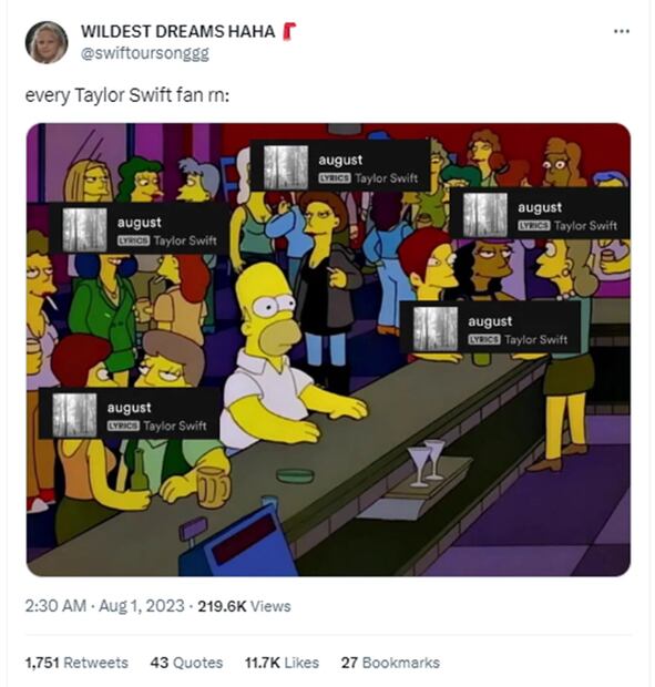 Memes Taylor Swift. Foto: Redes sociales (Twitter)