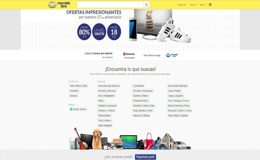En México, Mercado Libre ocupa el lugar número uno en ventas en línea, país en el que los productos más buscados y comercializados son celulares y laptops
