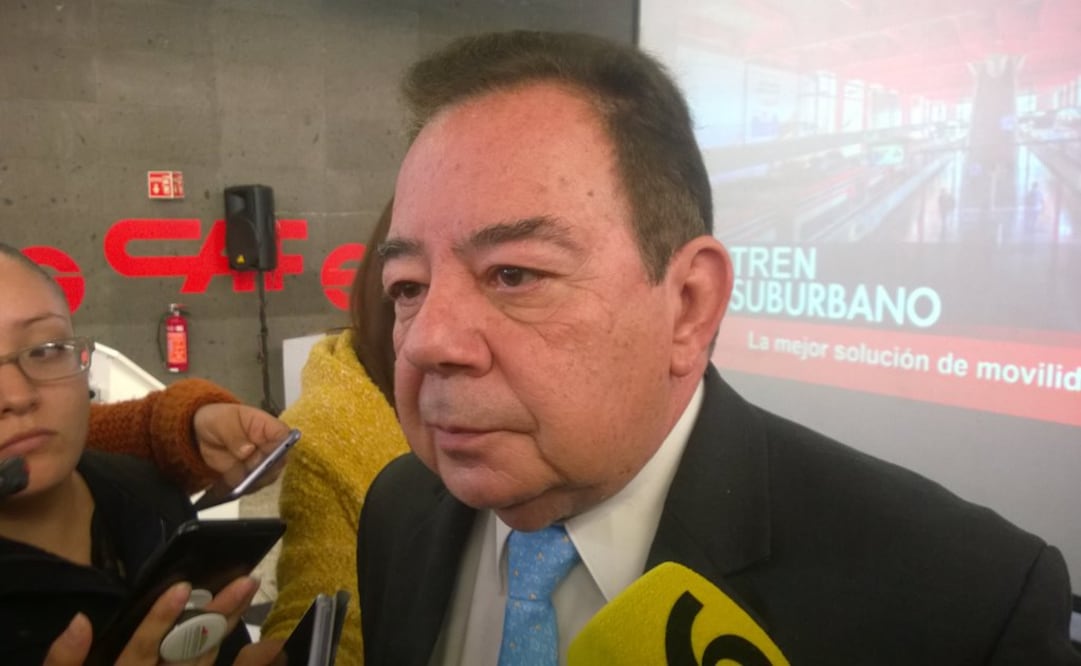 Maximiliano Zurita, director de CAF México, afirmó en conferencia de prensa que el primer tren fue sometido a pruebas tipo. Foto: Especial