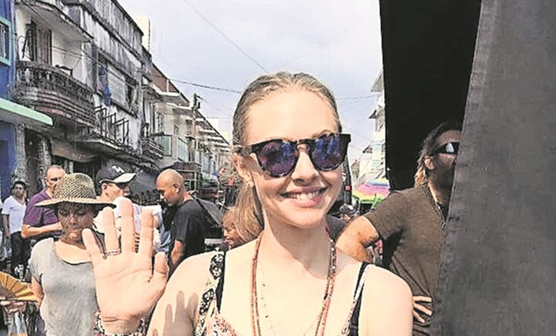 Habitantes del puerto captaron a la actriz durante el rodaje y compartieron las imágenes en redes sociales (FOTOS: TWITTER)