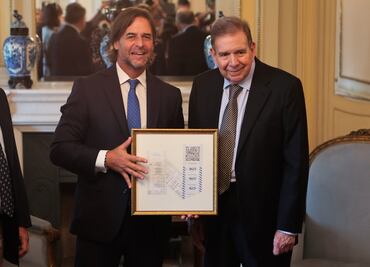 Edmundo González se reúne con el presidente de Uruguay; agradece solidaridad con Venezuela