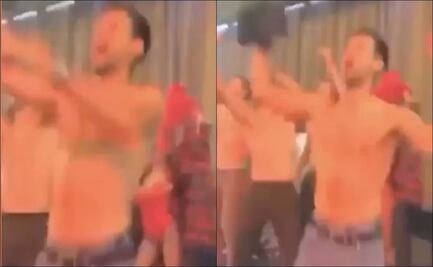 Captan a Novak Djokovic en plena fiesta