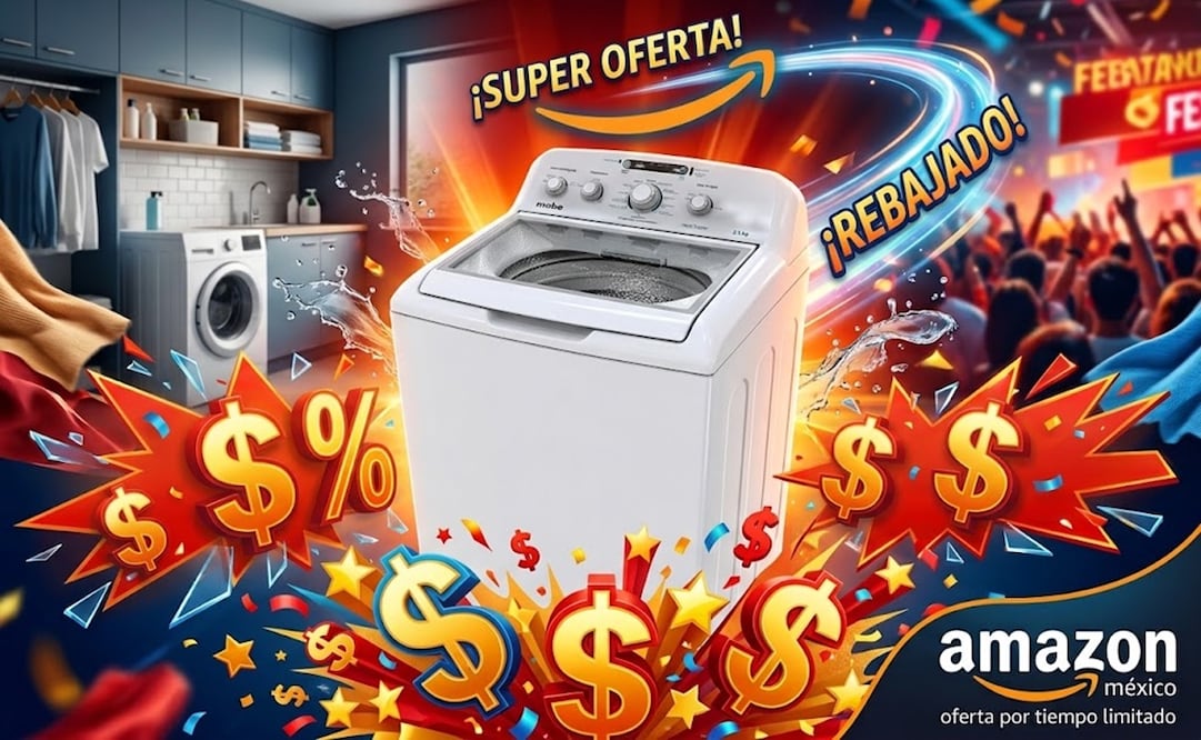 Uno de los principales atractivos de esta lavadora Mabe es precisamente su capacidad de 21 kg. Foto: IA
