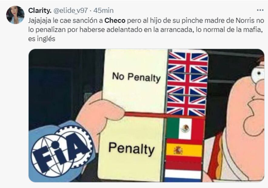 Los memes que dejó el segundo lugar de Checo Pérez en el GP de Arabia Saudita