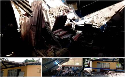 Atienden derrumbe en escuela de Zapopan